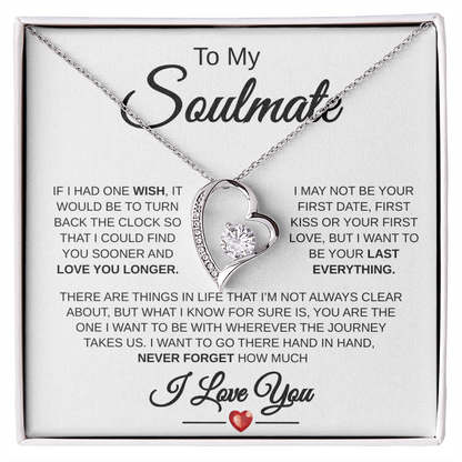 "To My Soulmate" Forever Love Necklace: A Timeless Symbol of Your Unbreakable Bond