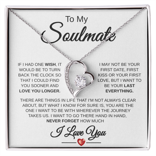 "To My Soulmate" Forever Love Necklace: A Timeless Symbol of Your Unbreakable Bond