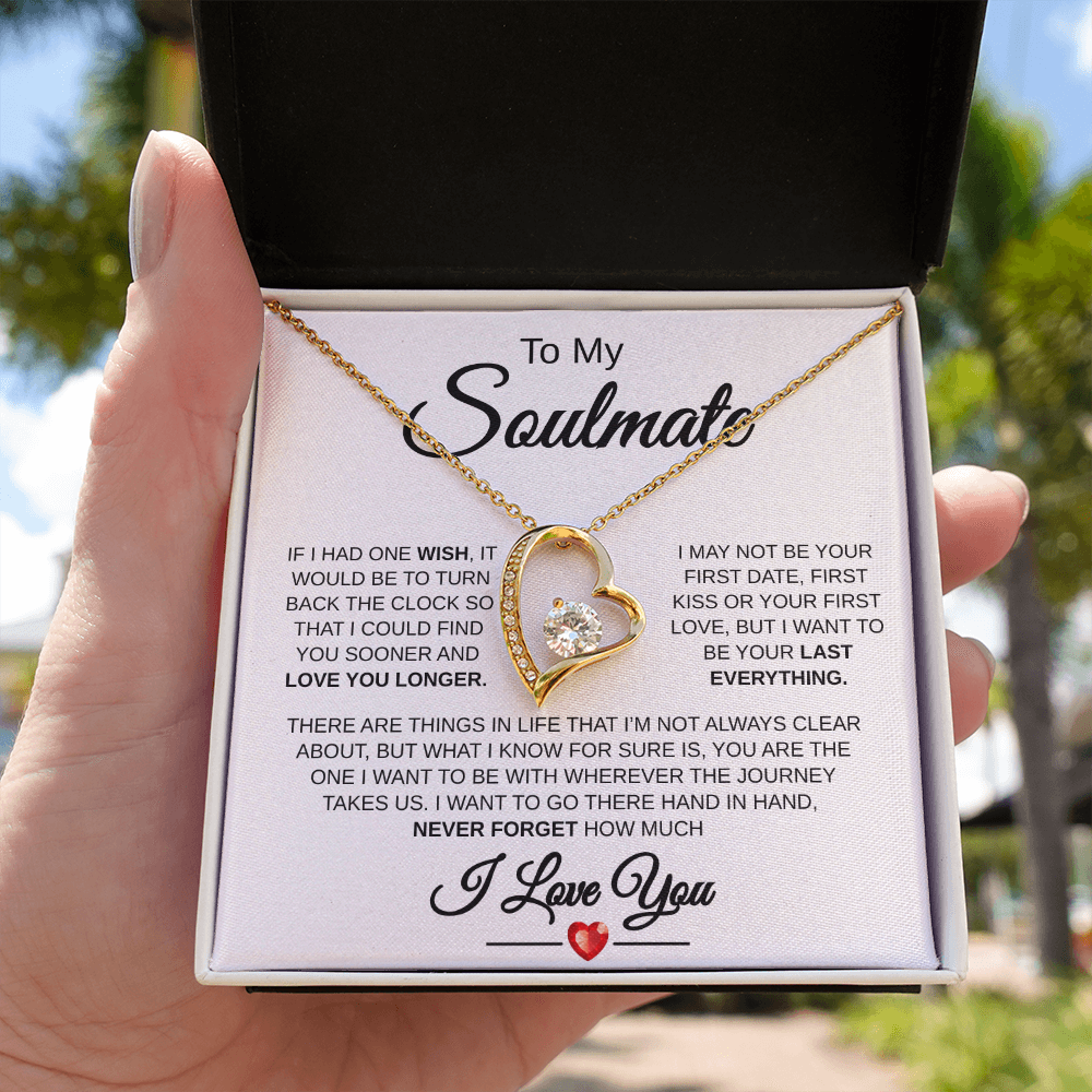 "To My Soulmate" Forever Love Necklace: A Timeless Symbol of Your Unbreakable Bond