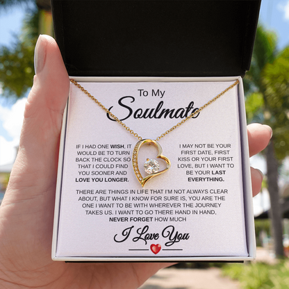"To My Soulmate" Forever Love Necklace: A Timeless Symbol of Your Unbreakable Bond